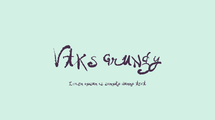 Vtks Grungy Font
