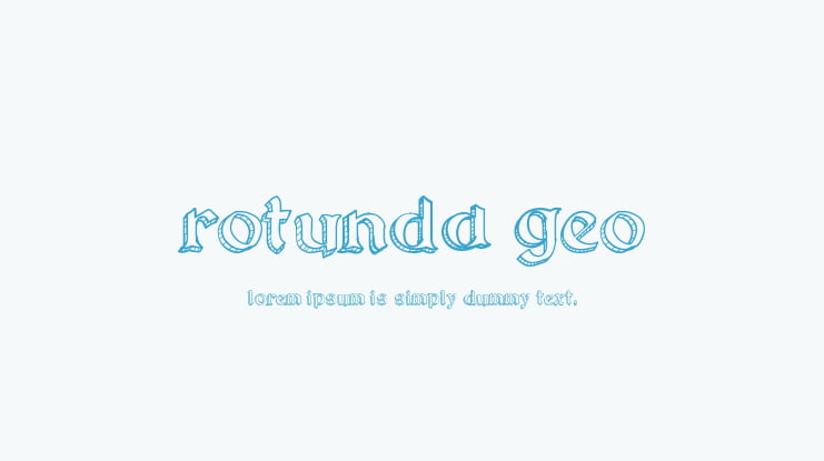 Rotunda Geo Font