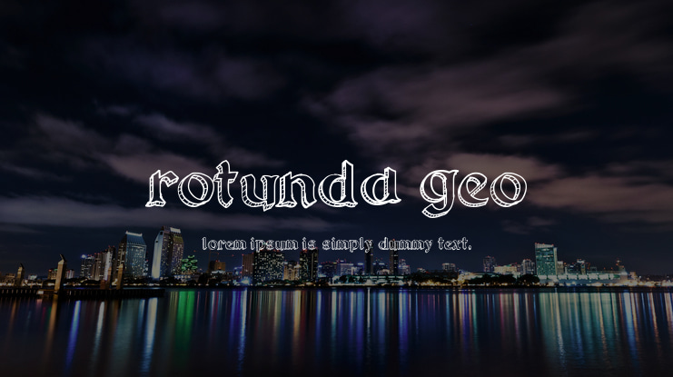 Rotunda Geo Font