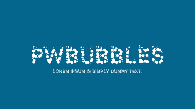 PWBubbles Font