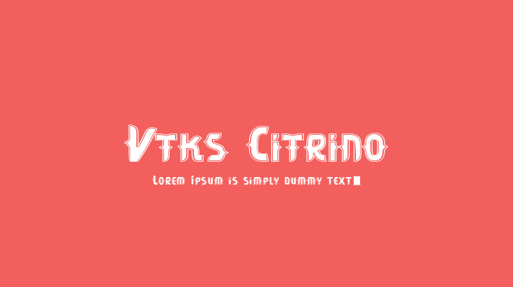 Vtks Citrino Font
