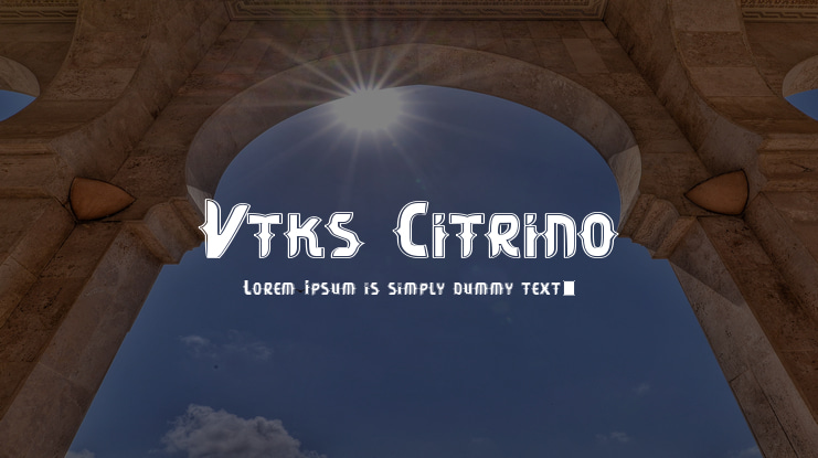 Vtks Citrino Font