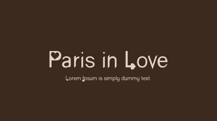 Paris in Love Font