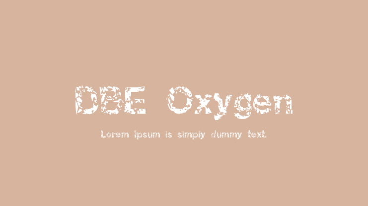 DBE Oxygen Font