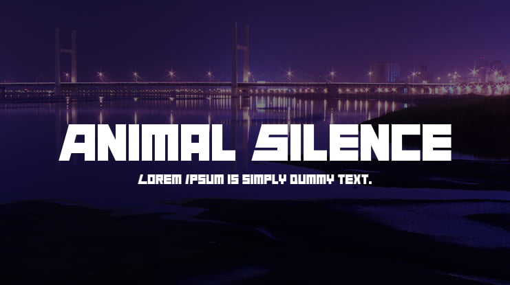 Animal Silence Font