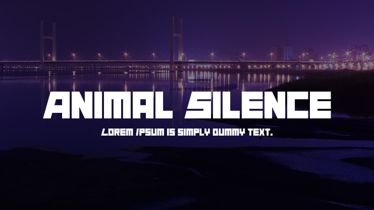 Animal Silence Font