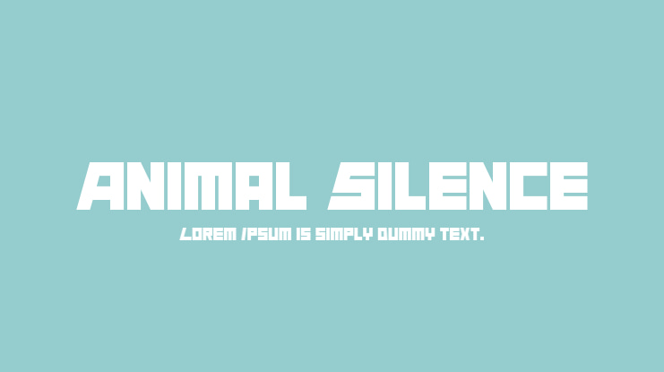 Animal Silence Font