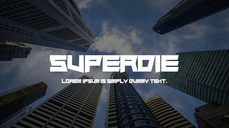 Superdie Font