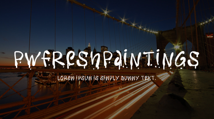 PWFreshpaintings Font