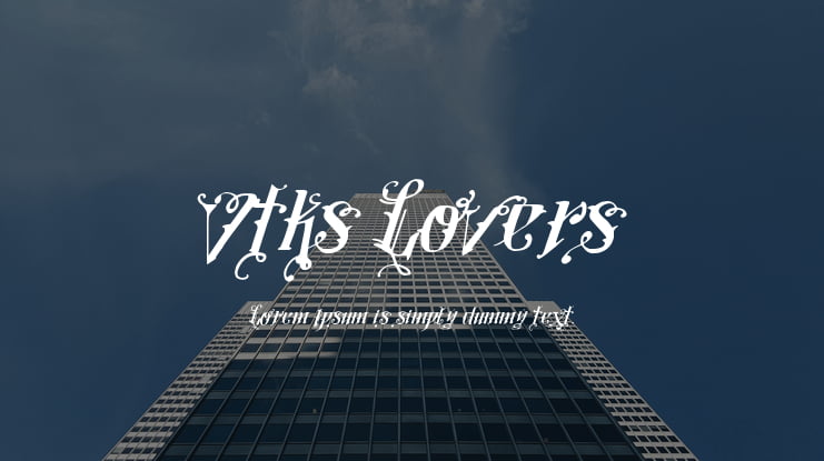 Vtks Lovers Font