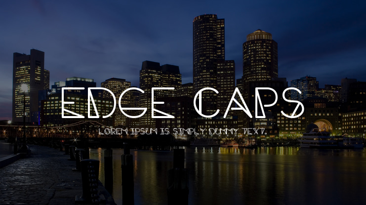 Edge Caps Font