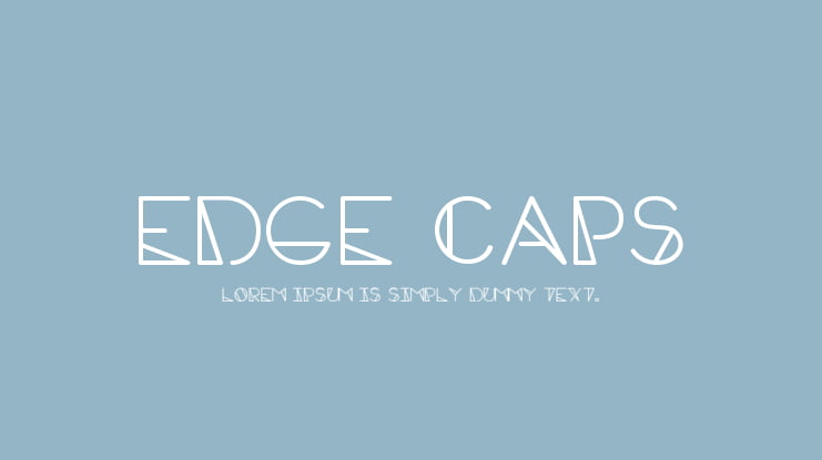 Edge Caps Font