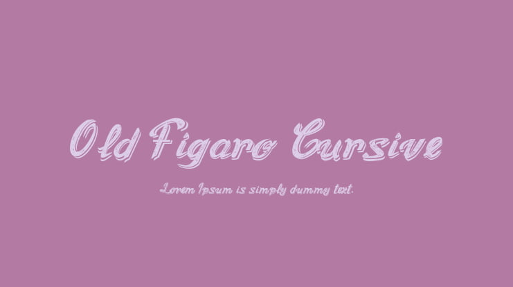 Old Figaro Cursive Font