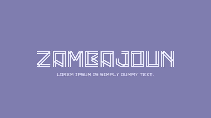 Zambajoun Font