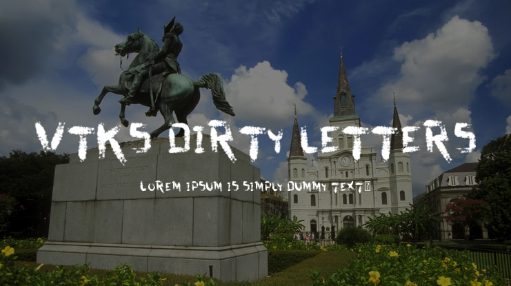 vtks dirty letters Font