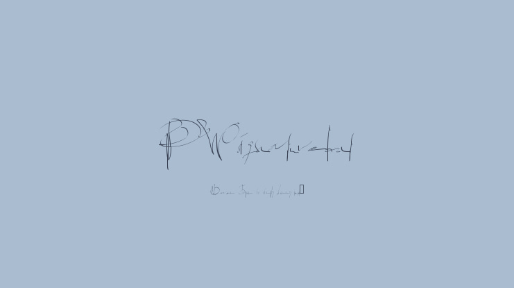 PWsignaturefont Font