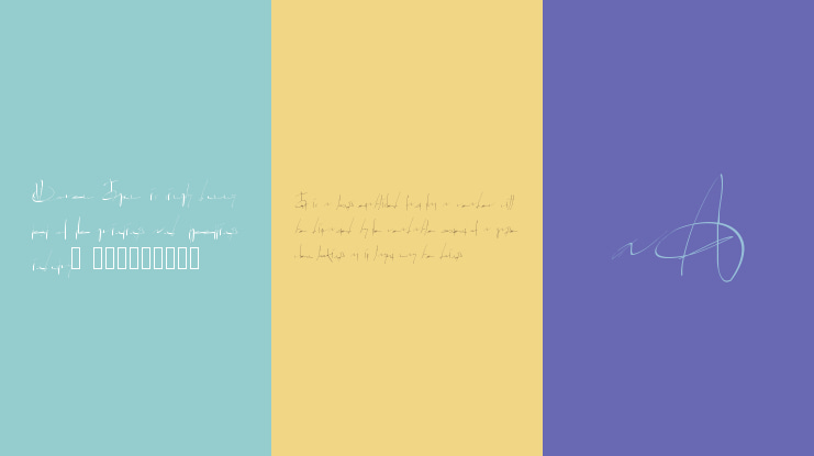 PWsignaturefont Font