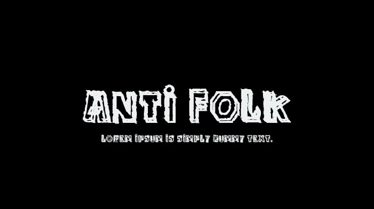 Anti Folk Font Family