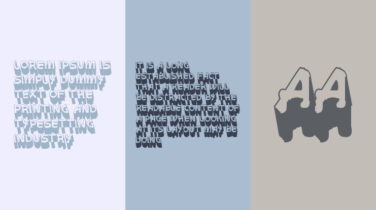 vtks white page 3d Font Family