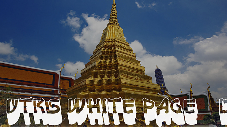 vtks white page 3d Font Family