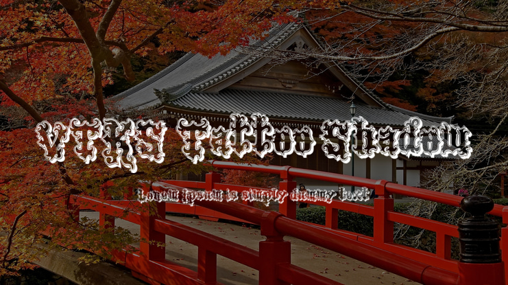 VTKS Tattoo Shadow Font Family