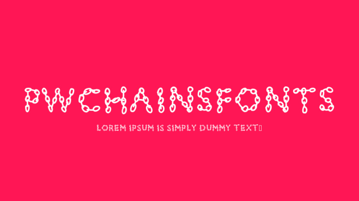 PWChainsfonts Font