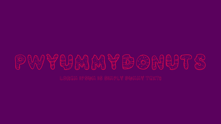 PWYummyDonuts Font