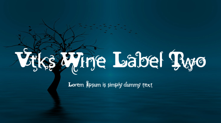 Vtks Wine Label Two Font Family