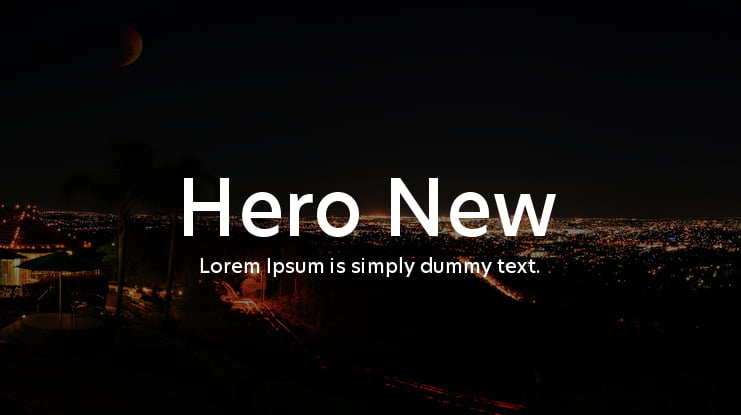 Hero New Font Family
