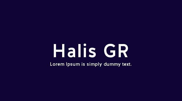 Halis GR Font Family