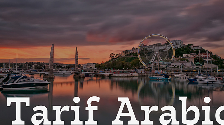 Tarif Arabic Font Family