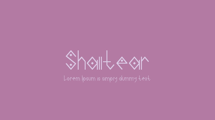 Shalltear Font