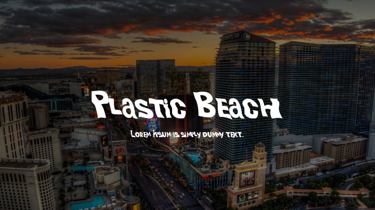 Plastic Beach Font