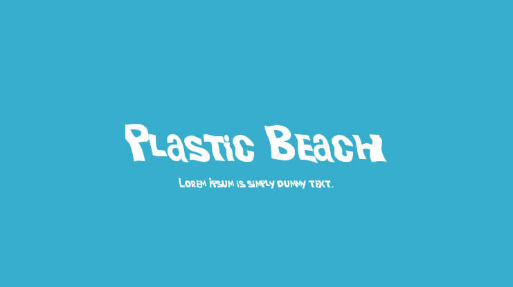 Plastic Beach Font