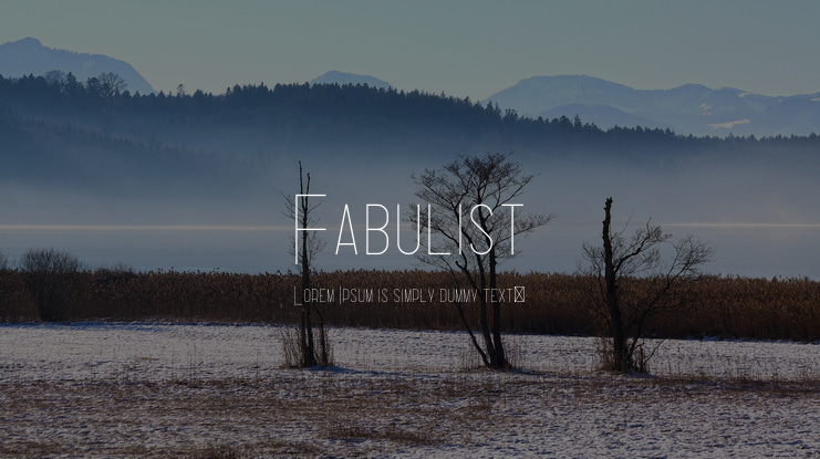 Fabulist Font