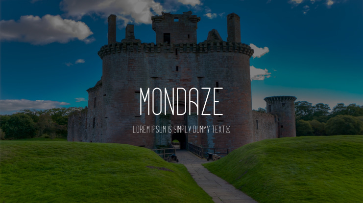 Mondaze Font