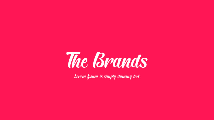 The Brands Font