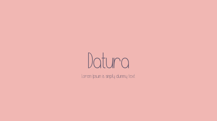 Datura Font