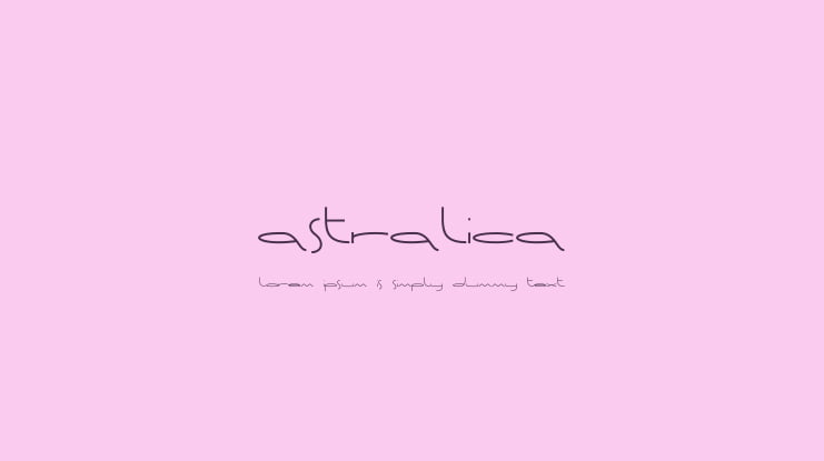 Astralica Font