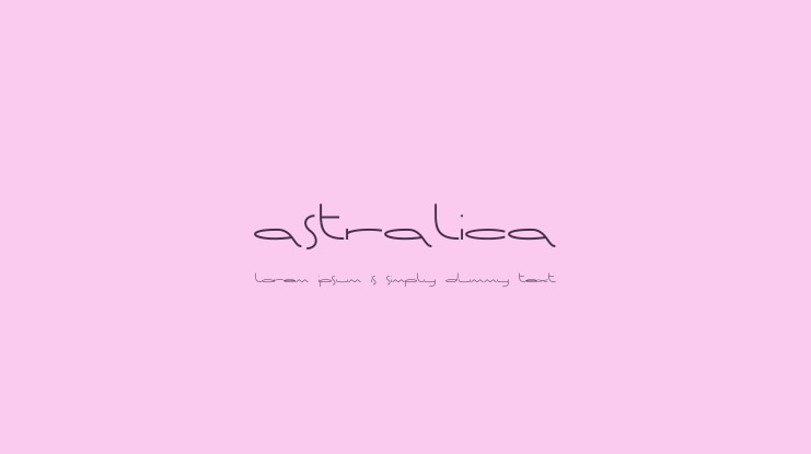 Astralica Font