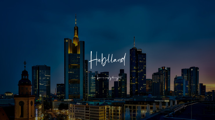 Hublland Font