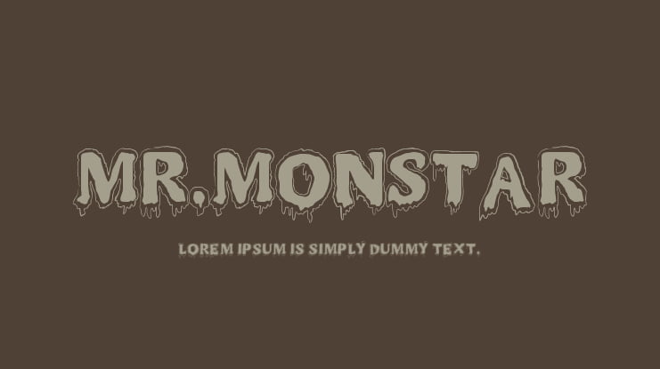 MR.MONSTAR Font
