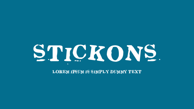 Stickons Font