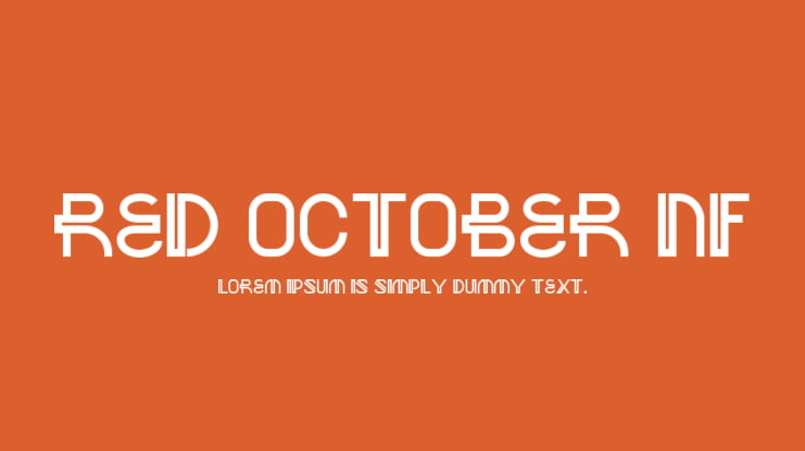 Red October NF Font