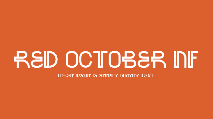 Red October NF Font
