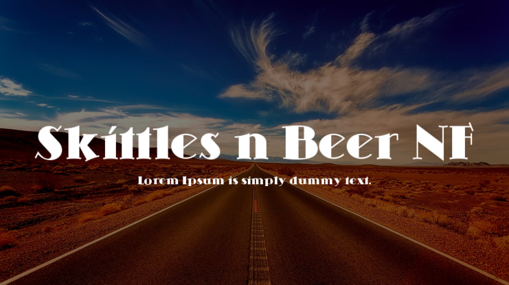 Skittles n Beer NF Font