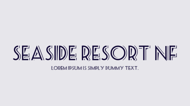 Seaside Resort NF Font