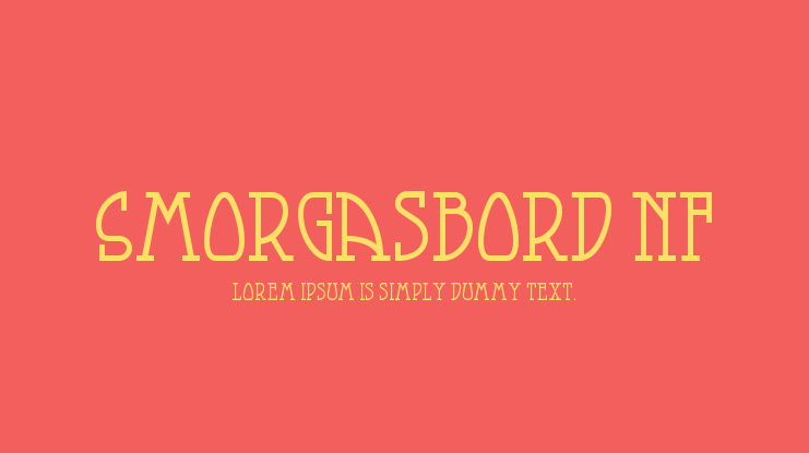 Smorgasbord NF Font