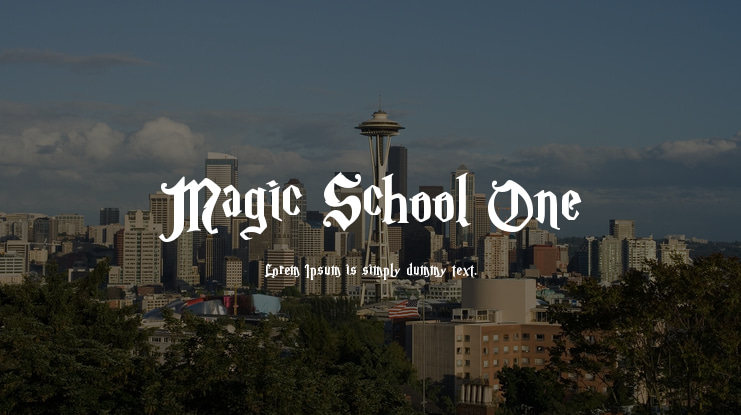 Magic School One Font Family
