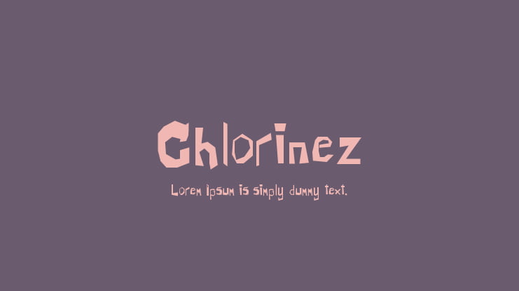 Chlorinez Font